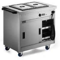 Lincat Panther 670 Series Free-standing Hot Cupboard - Bain Marie Top - 2GN - W 980 mm - 2.6 kW