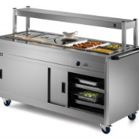 Lincat Panther 800 Series Free-standing Hot Cupboard - Bain Marie Top - 6GN - W 2180 mm - 5.2 kW