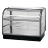 Lincat Seal 650 Series Counter-top Curved Front Ambient Merchandiser - Back-Service - W 1000 mm - 0.02 kW