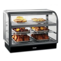 Lincat Seal 650 Series Counter-top Curved Front Heated Merchandiser - Back-Service - W 1000 mm - 2.02 kW