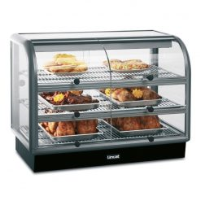 Lincat Seal 650 Series Counter-top Curved Front Heated Merchandiser - Self-Service - W 1000 mm - 2.02 kW