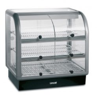 Lincat Seal 650 Series Counter-top Curved Front Heated Merchandiser - Self-Service - W 750 mm - 1.52 kW