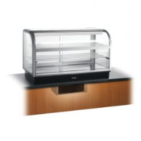 Lincat Seal 650 Series Counter-top Curved Front Refrigerated Merchandiser - Back-Service - Under-Counter Power Pack - W 1250 mm - 0.7 kW