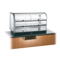 Lincat Seal 650 Series Counter-top Curved Front Refrigerated Merchandiser - Self-Service - Under-Counter Power Pack - W 1250 mm - 0.7 kW