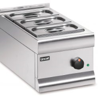 Lincat Silverlink 600 Electric Counter-top Bain Marie - Dry Heat - Gastronorms - Base + Dish Pack - W 300 mm - 0.5 kW