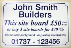 Site Boards Specialists In London