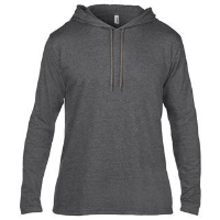 Anvil adult fashion basic long sleeve hooded tee