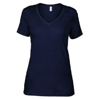 Anvil women's featherweight v-neck tee