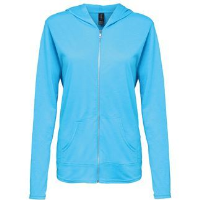 Anvil women's triblend full-zip hooded jacket