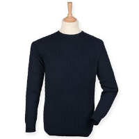 Cable crew neck jumper