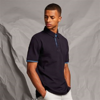 Contrast piqu&#233; polo shirt