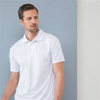 Cooltouch&#174; textured stripe polo