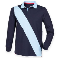 Diagonal stripe rugby shirt - tag free