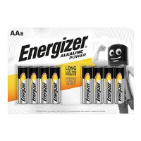 Energizer Alkaline power AA Batteries pack 8
