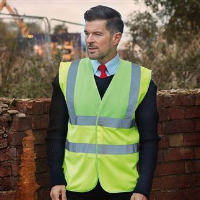 Hi-vis 2-band-and-braces waistcoat (HVW100)