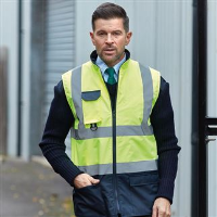 Hi-vis padded bodywarmer (HV005)