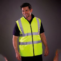 Hi-vis reversible fleece bodywarmer (HV008F)