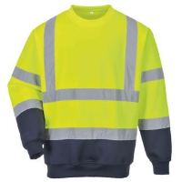 Hi-vis two-tone sweatshirt (B306)