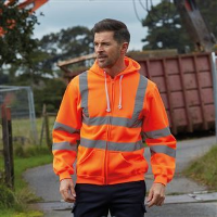 Hi-vis zip hoodie (HVK07)