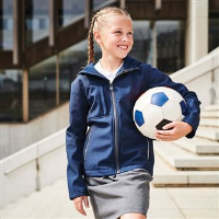 Kids Octagon 3-layer hooded softshell