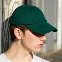 Low-profile heavy brushed cotton cap