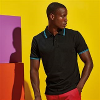 Men's classic fit tipped polo