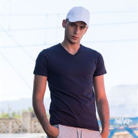 Men's feel good stretch v-neck t-shirt