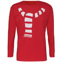 Men's scarf long sleeve tee