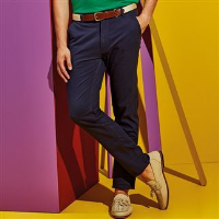 Men's slim fit cotton chinos