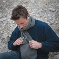 Polartherm&#8482; fleece scarf with zip pocket