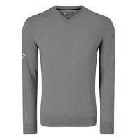 Ribbed v-neck Merino sweater