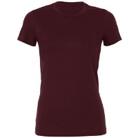 Sheer mini rib crew neck t-shirt