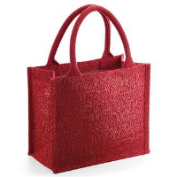 Shimmer jute mini gift bag