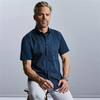 Short sleeve classic twill shirt