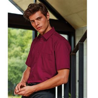 Short sleeve poplin shirt