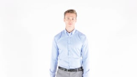 Slim fit non-iron Oxford twill shirt long-sleeved (slim fit)