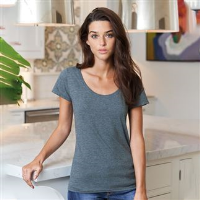 Softstyle&#8482; women's deep scoop t-shirt