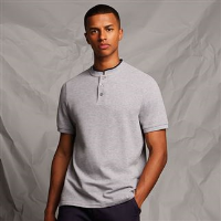 Stand collar stretch polo shirt