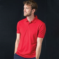 Stretch polo shirt with wicking finish (slim fit)