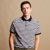 Striped Jersey polo shirt