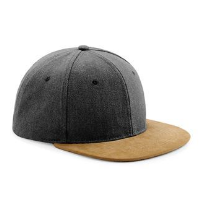 Suede peak snapback