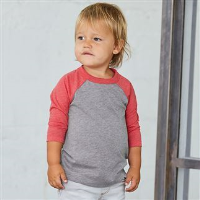 Toddler &#190; sleeve baseball tee