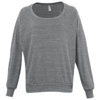 Triblend rib lightweight raglan pullover (BR394)