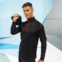 TriDri® long sleeve performance ¼ zip