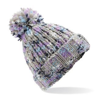 Twister pom pom beanie