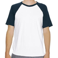 Unisex polycotton short-sleeve raglan t-shirt (RSABB4237W)