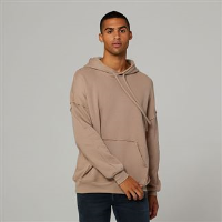 Unisex raw-seam hoodie