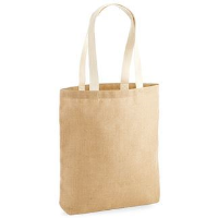 Unlaminated jute tote