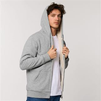 Warmer unisex Sherpa lined zip-thru hoodie  (STSU715)