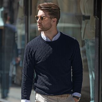 Winston cable knit jumper